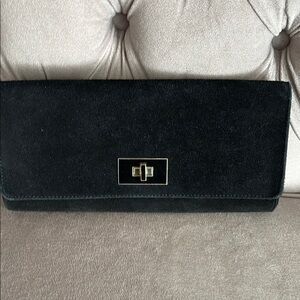 Banana Republic Elegant Black suede Clutch